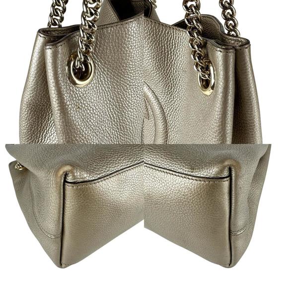 Gucci Soho Leather Shoulder Bag in Gold for Women, 308982 z7373 - Picture 3 of 5
